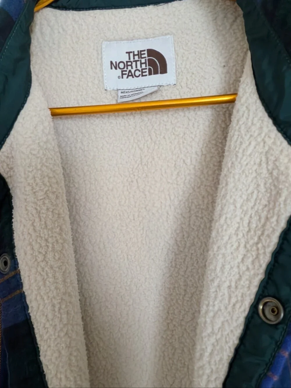 The North Face Men’s Campshire Sherpa Shirt/jacket PLAID GREEN/PURPLE XL